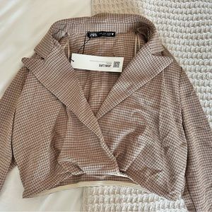 NWT ZARA CROPPED LONG SLEEVE